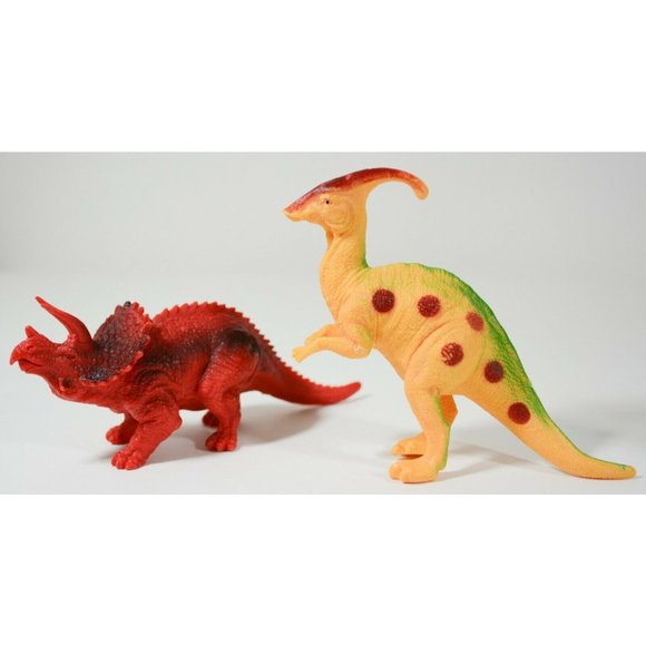 Dinosaurs Lot 12 Dinosaur Figures Toys: K&M 2004 Brand & Unbranded 3-10" Length - Picture 3 of 9